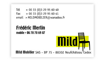CARTE DE VISITE POUR MILD