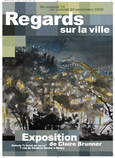 AFFICHE EXPO PEINTURE CLAIRE