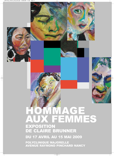 AFFICHE EXPO PEINTURE CLAIRE